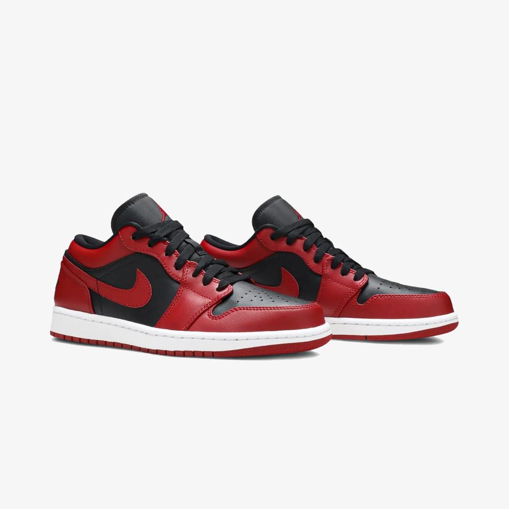 1 Low Reverse Bred Shoes - Color: Red Black