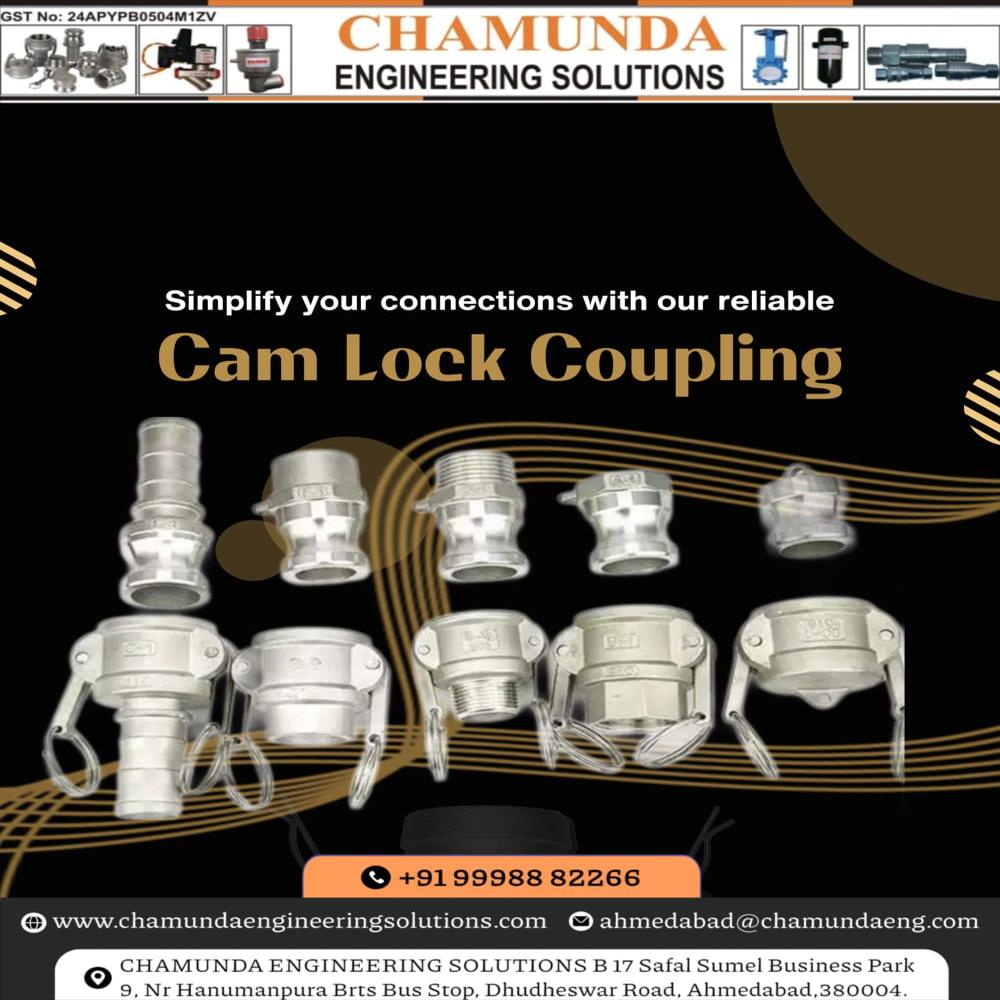 Stainless Steel Type C Camlock Coupling  Size 2 Inch For Hydraulic Pipe - Color: Silver
