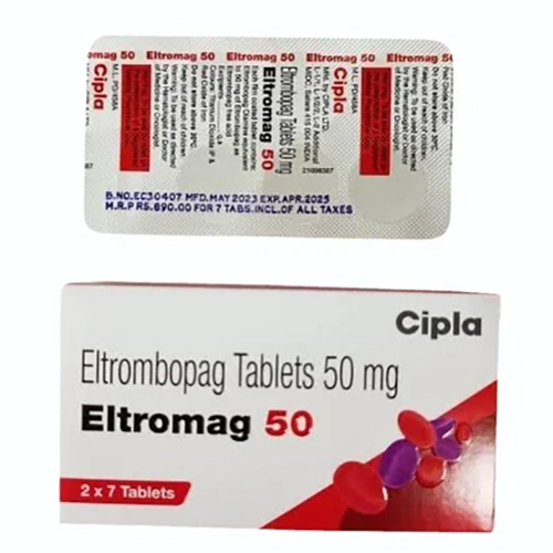Eltromag Eltrombopag 50mg Tablet, Thrombocytopenia (Low Platelet Count) Treatment Medicine