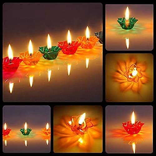 12 Pc Reflecting/floating Diya