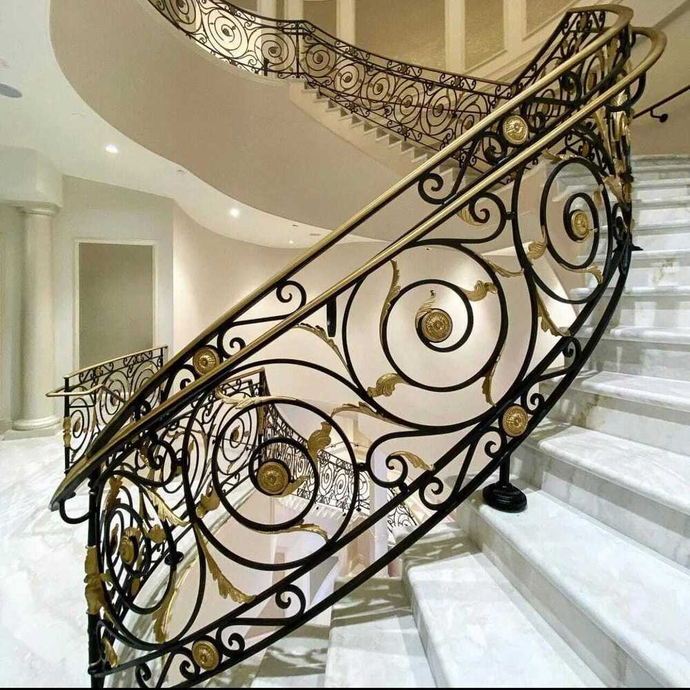 Designer Brass Staircase Railing - Application: Residential & Commercial