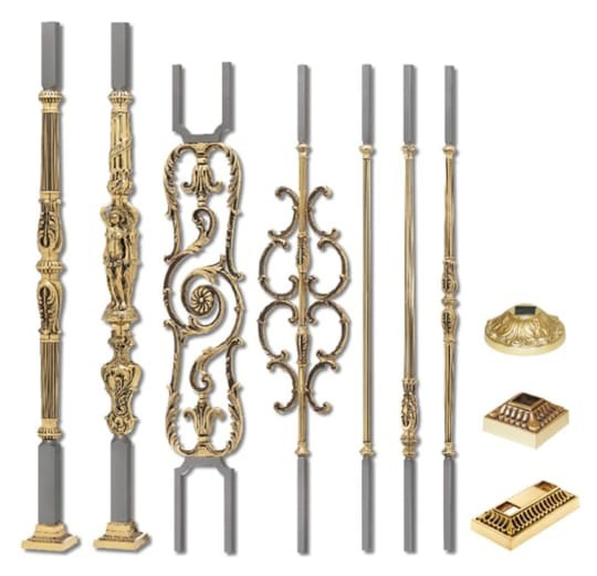 Designer Brass Staircase Railing