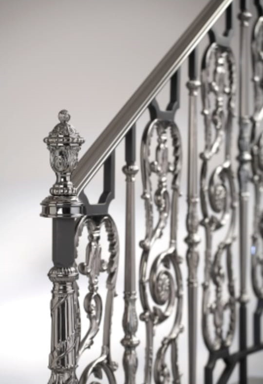Brass Wrought Iron Staircase Railing