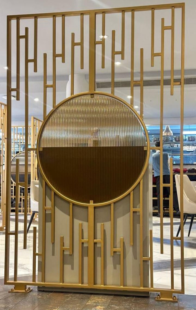 Modern PVD Gold Partition