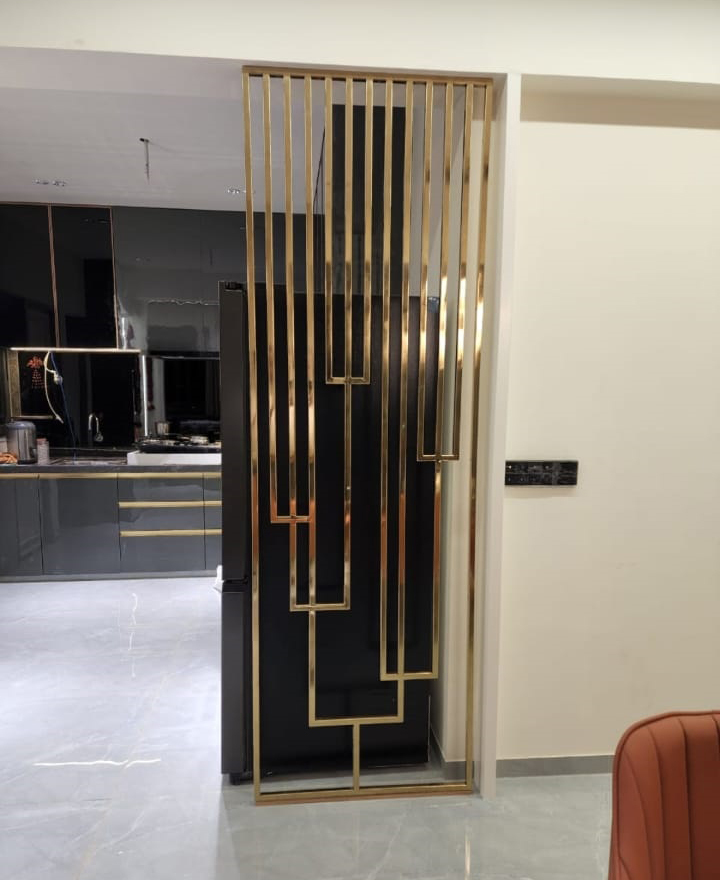 Modern PVD Gold Partition