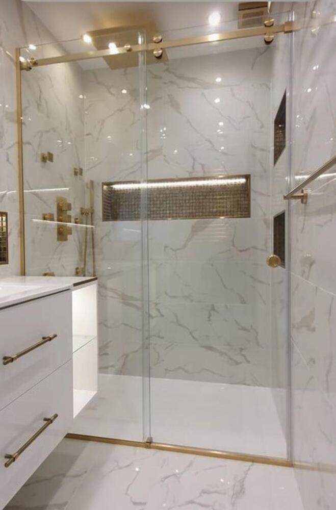 Bathroom Shower Glass Partition