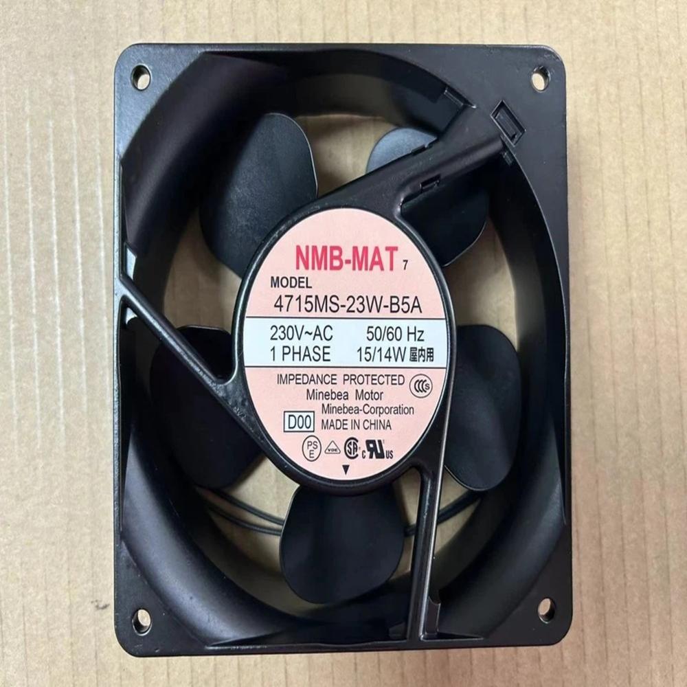 NMB-MAT 4715MS-23W-B5A 230V AC 15/14W 50/60HZ Ball Bearing Industrial Axial Cooling Fan