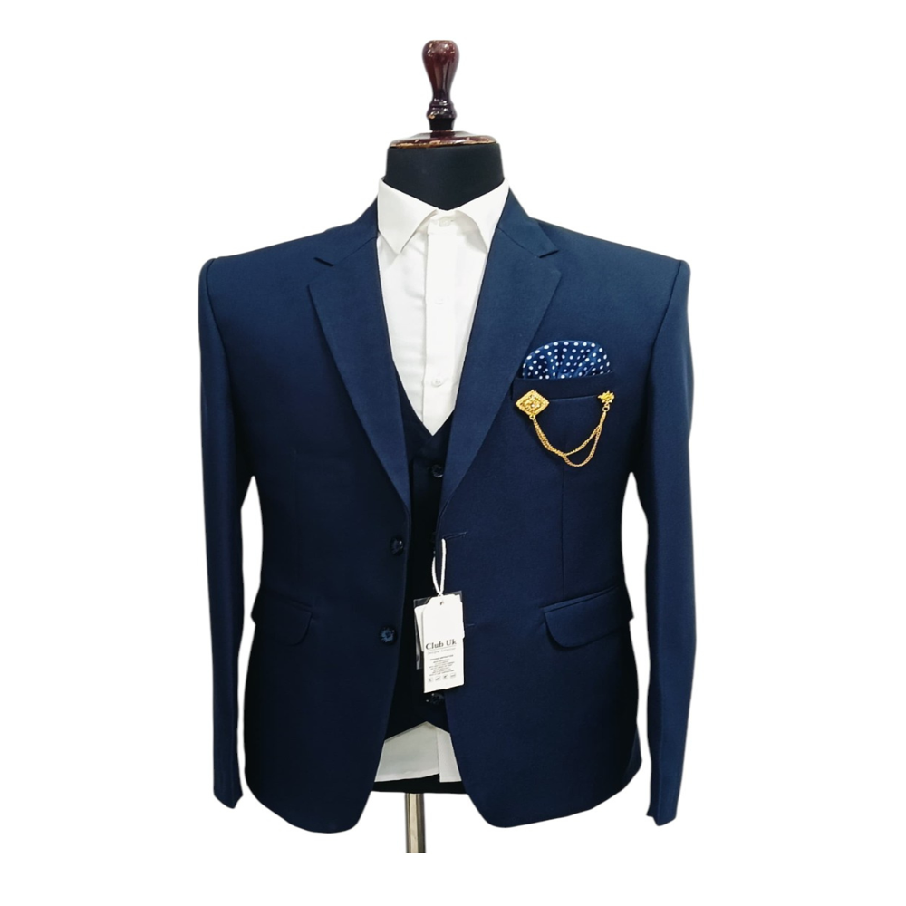 Affordable Tailored Mens 3-piece Suits For Wedding - Color: Blue