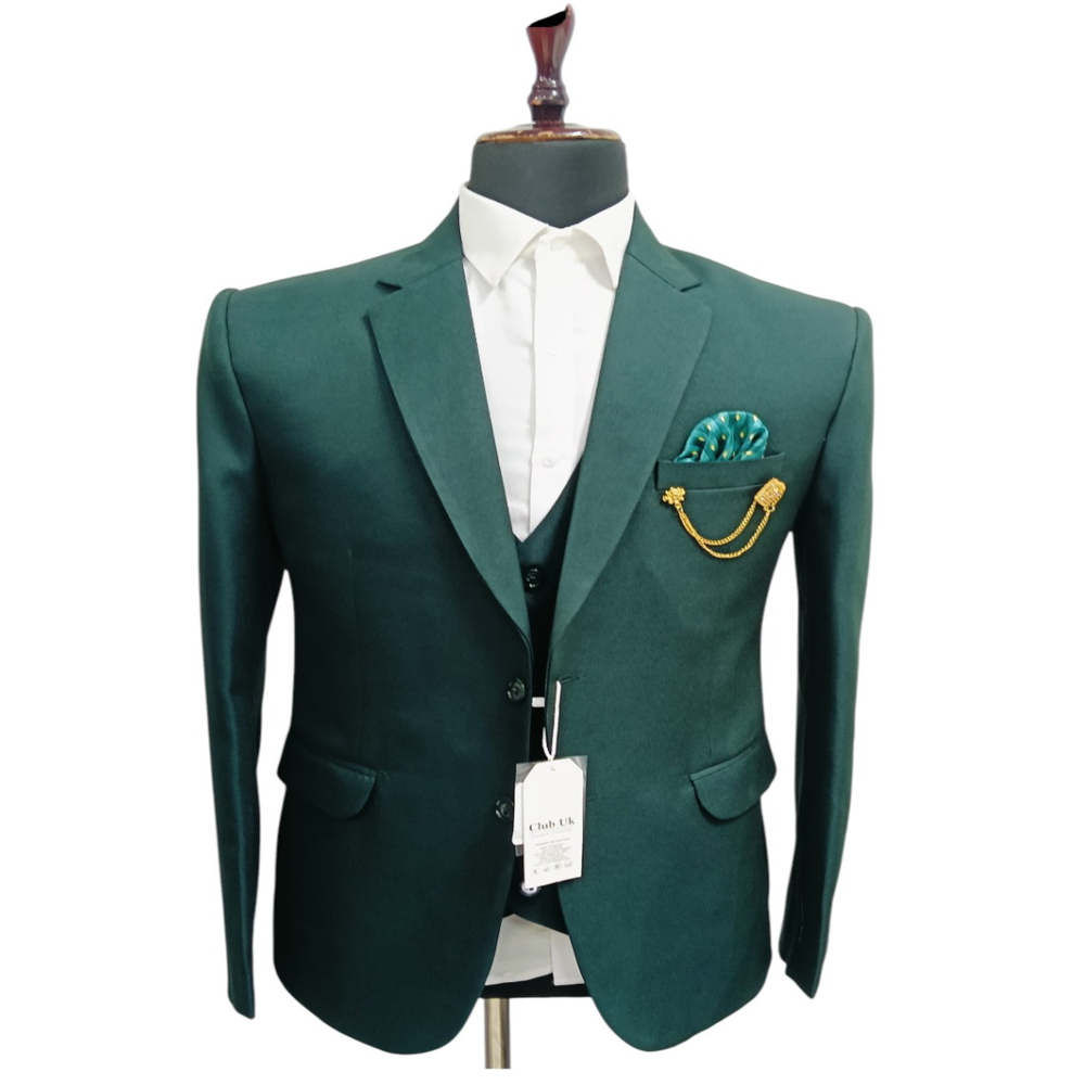 Affordable tailored mens 3-piece suits for wedding