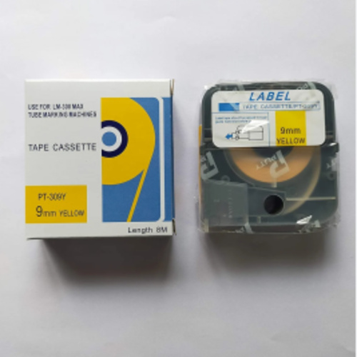 9 Mm Yellow Tape Lm-Tp309Y - Color: Black