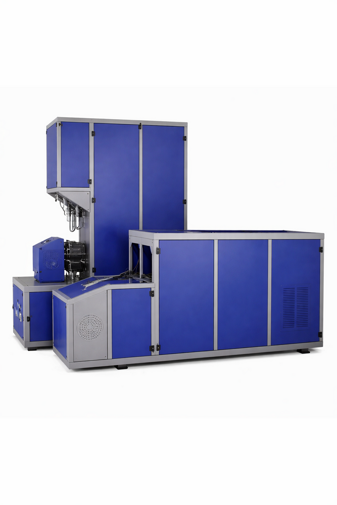 Bottle Molding Machine - Steel Material, Automatic Operation, Blue Color, 240-415 Volt Power | Non-computerized Design, Energy-efficient Molding
