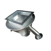Mild Steel Industrial Hopper - Color: Silver