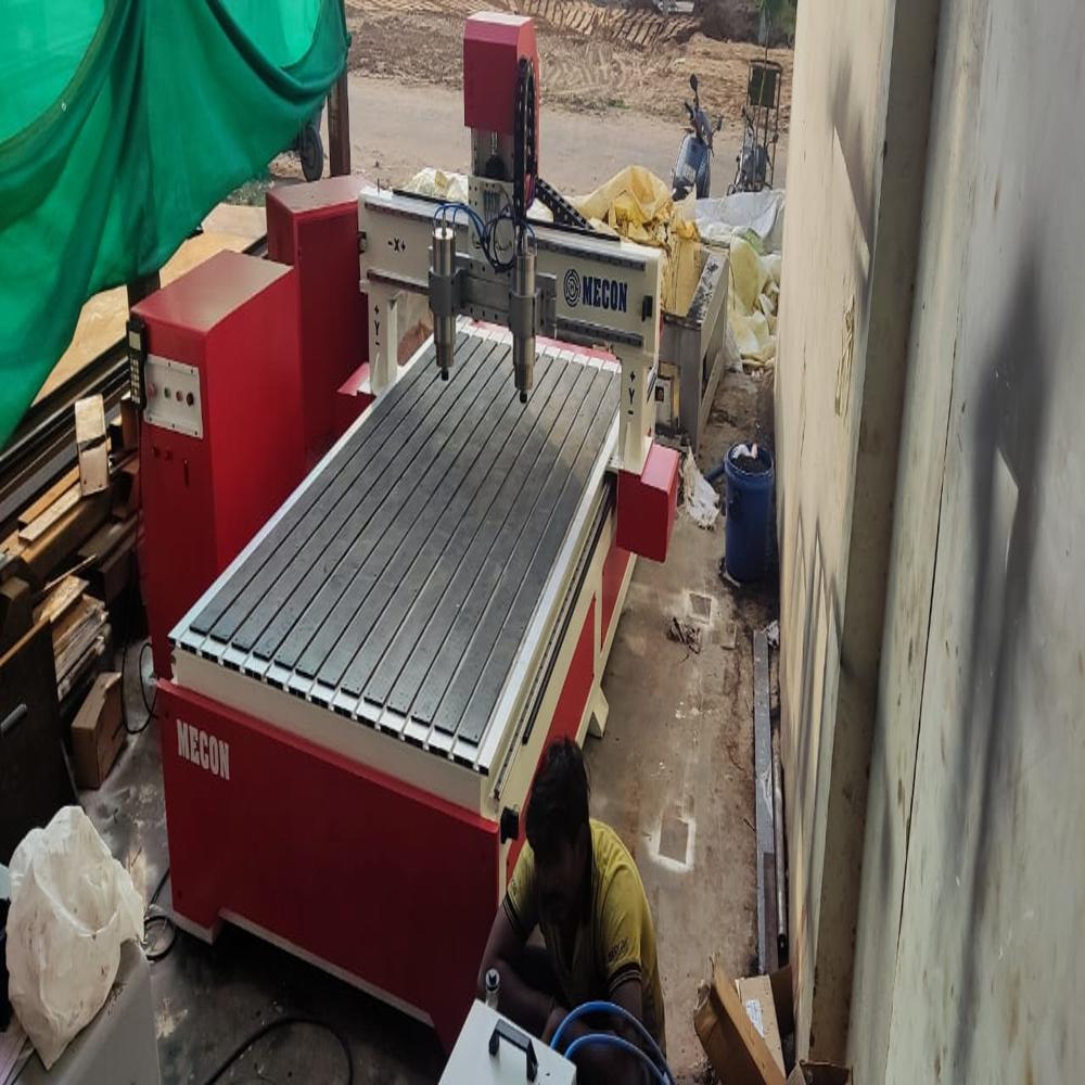 Dual Head CNC Wood Carving Machine