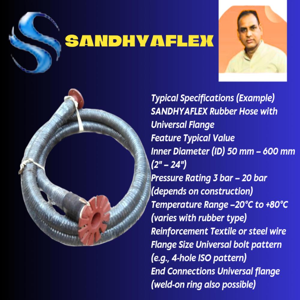 Rubber Hose with Universal Flange