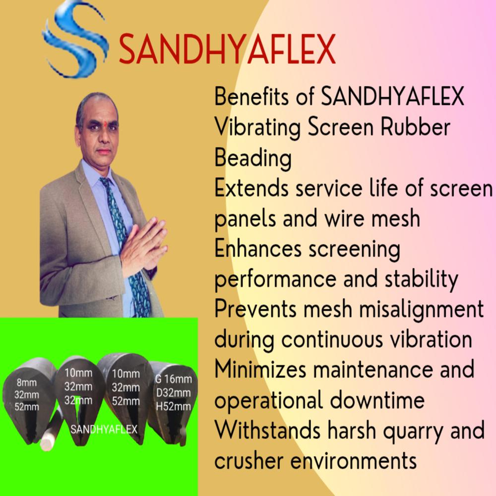 12mm Gap Vibrating Screen Rubber Beading