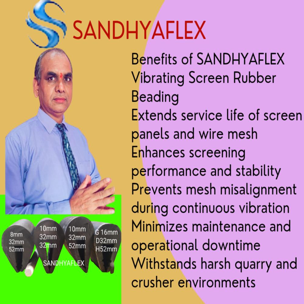 12mm Gap Vibrating Screen Rubber Beading