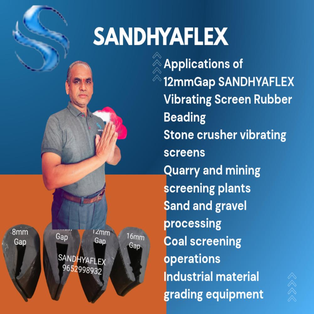 12mm Gap Vibrating Screen Rubber Beading