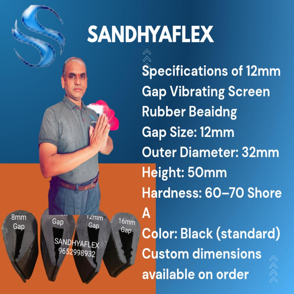 12mm Gap Vibrating Screen Rubber Beading 