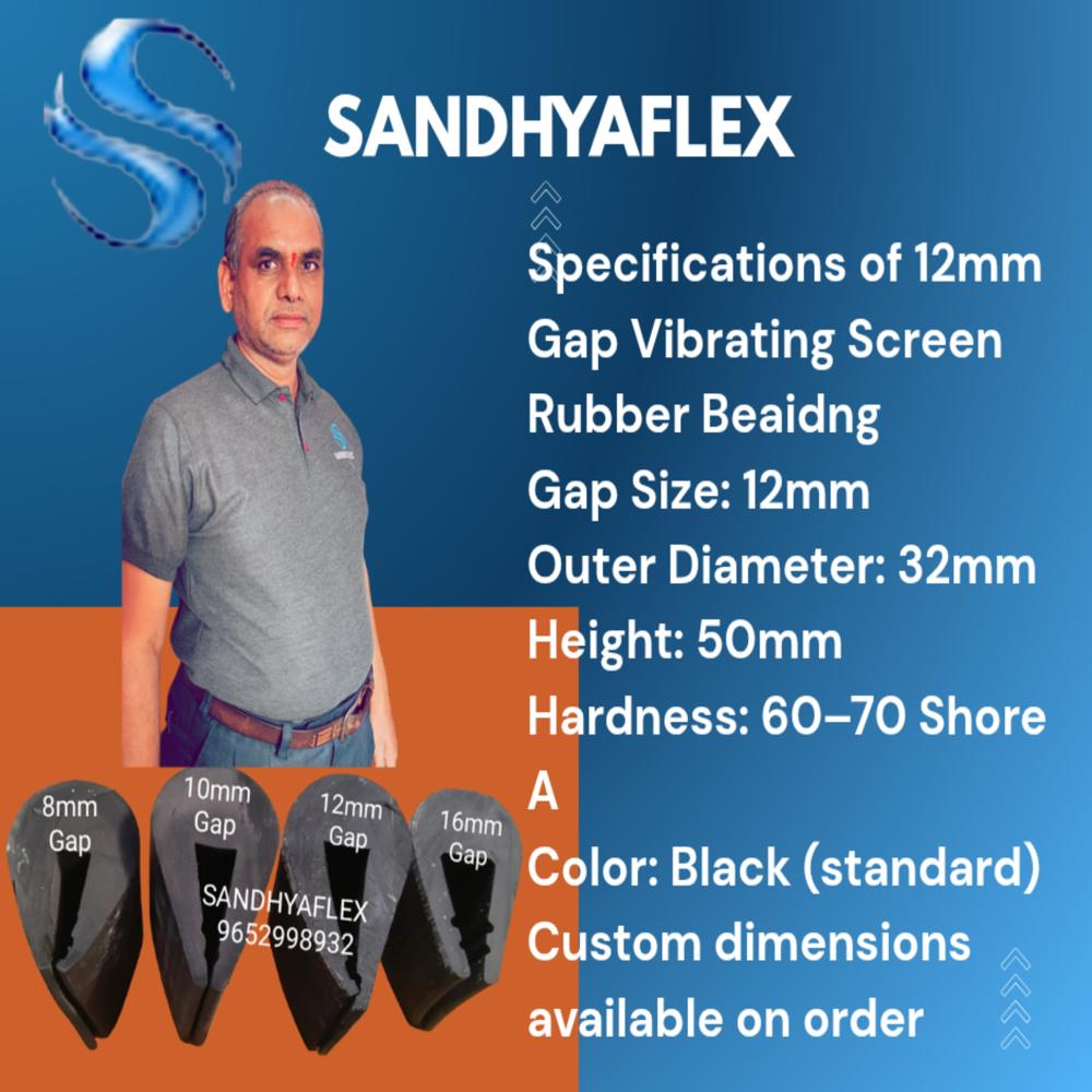 12mm Gap Vibrating Screen Rubber Beading 