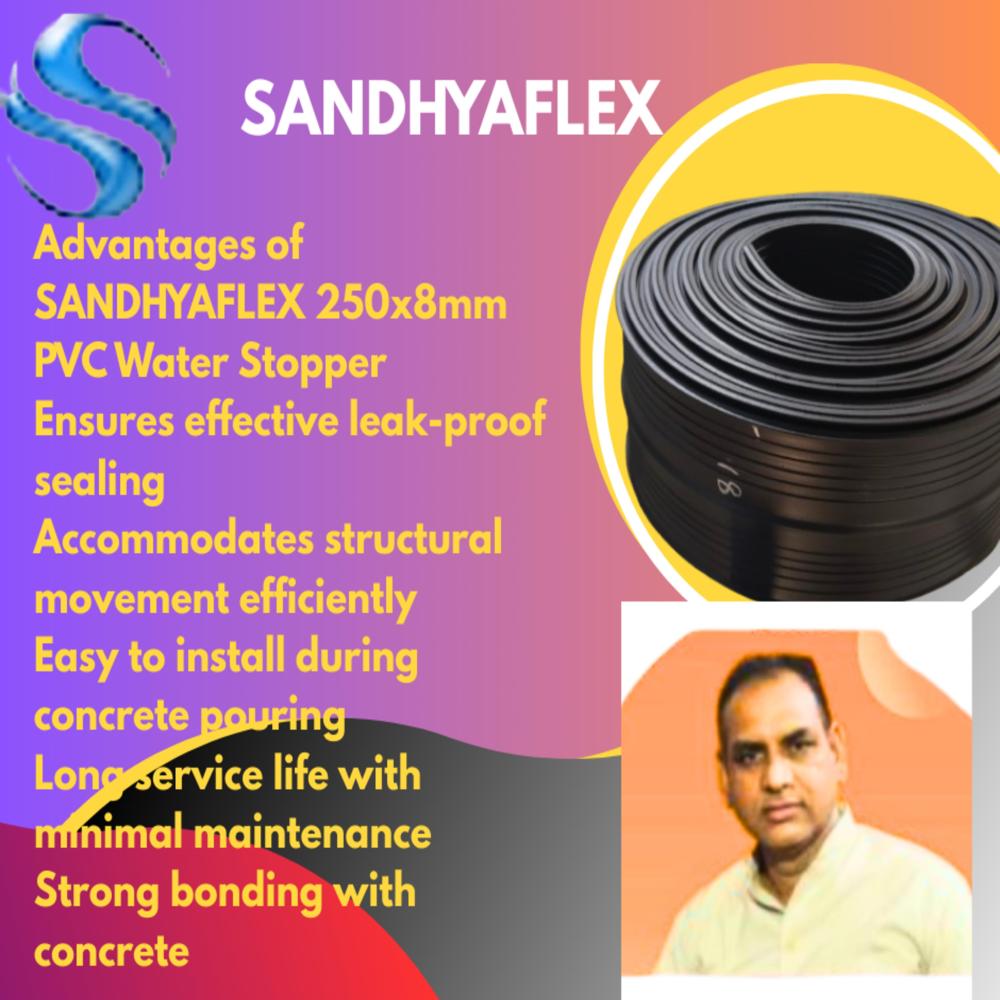 250x8mm PVC Water Sotpper