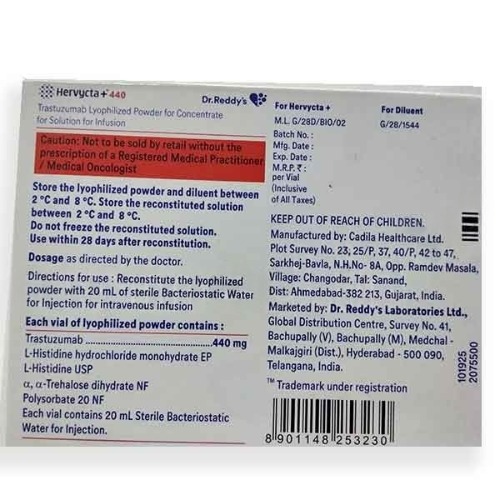 Hervycta 440 mg Injection
