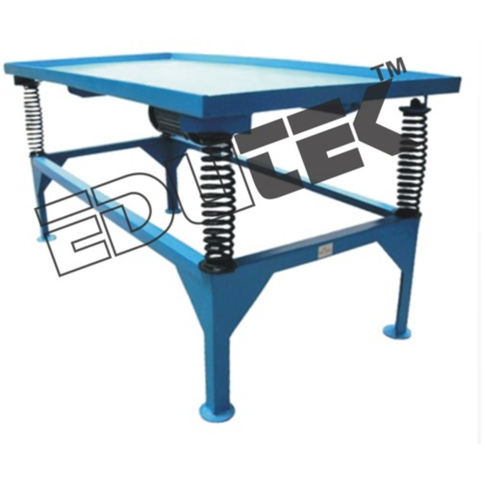 Vibrating Table - Metal Frame, 1260 X 620 Mm, 8 Cubes/cylinders Capacity | Controlled Vibro-compaction, Industrial-grade Vibration