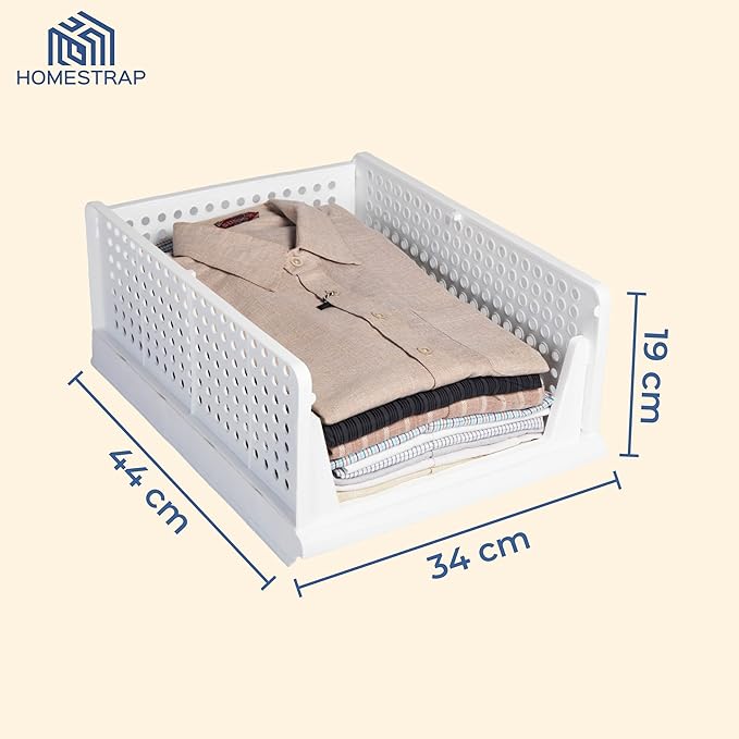 Plastic Stackable Closet Organizer