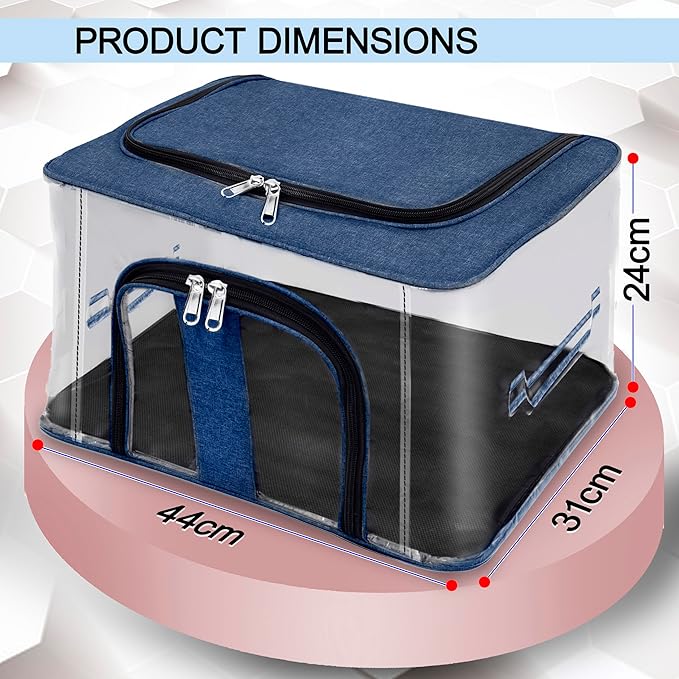 66L Transparent Cloth Storage Bag 