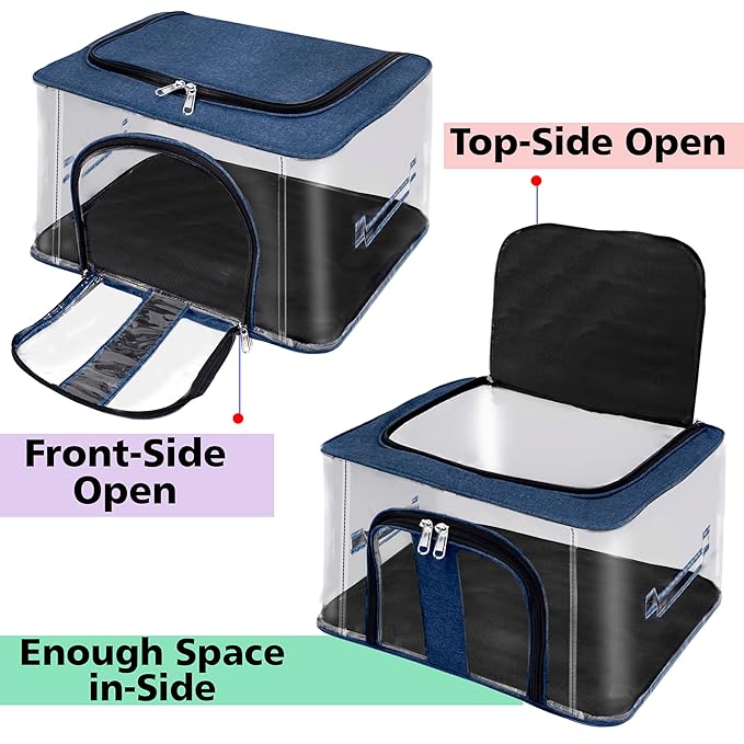 66L Transparent Cloth Storage Bag 