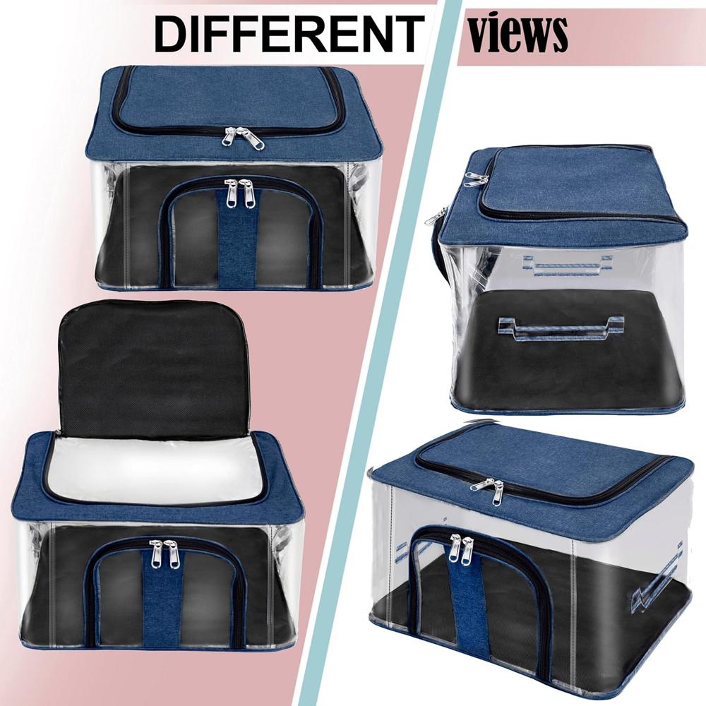 66L Transparent Cloth Storage Bag 