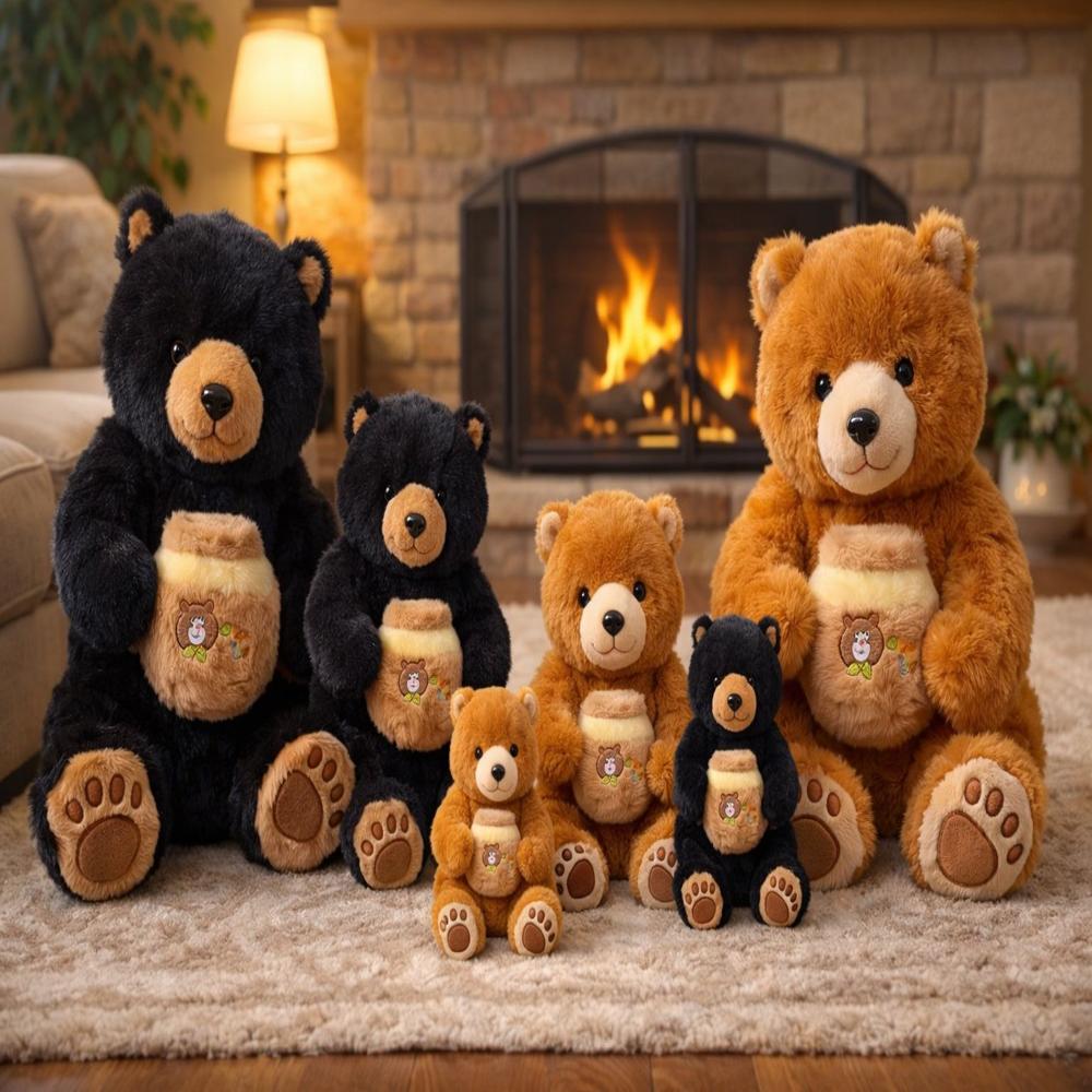 SOFT TOY HONEY BEAR