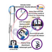 Solar Panel Battery Operated Cleaning Kit - Color: Silver
