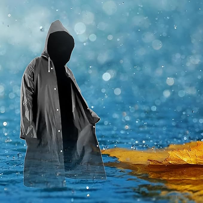 Rain Coat with Hooded, Universal for Men, Women
