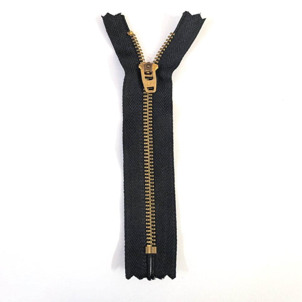 Ykk Ygrc-36 Golden Brass Close End Zipper With Auto Lock Slider
