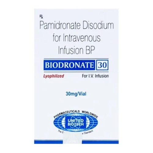 Biodronate Pamidronate 30mg Injection, Bone Disorders & Hypercalcemia Treatment Medicine