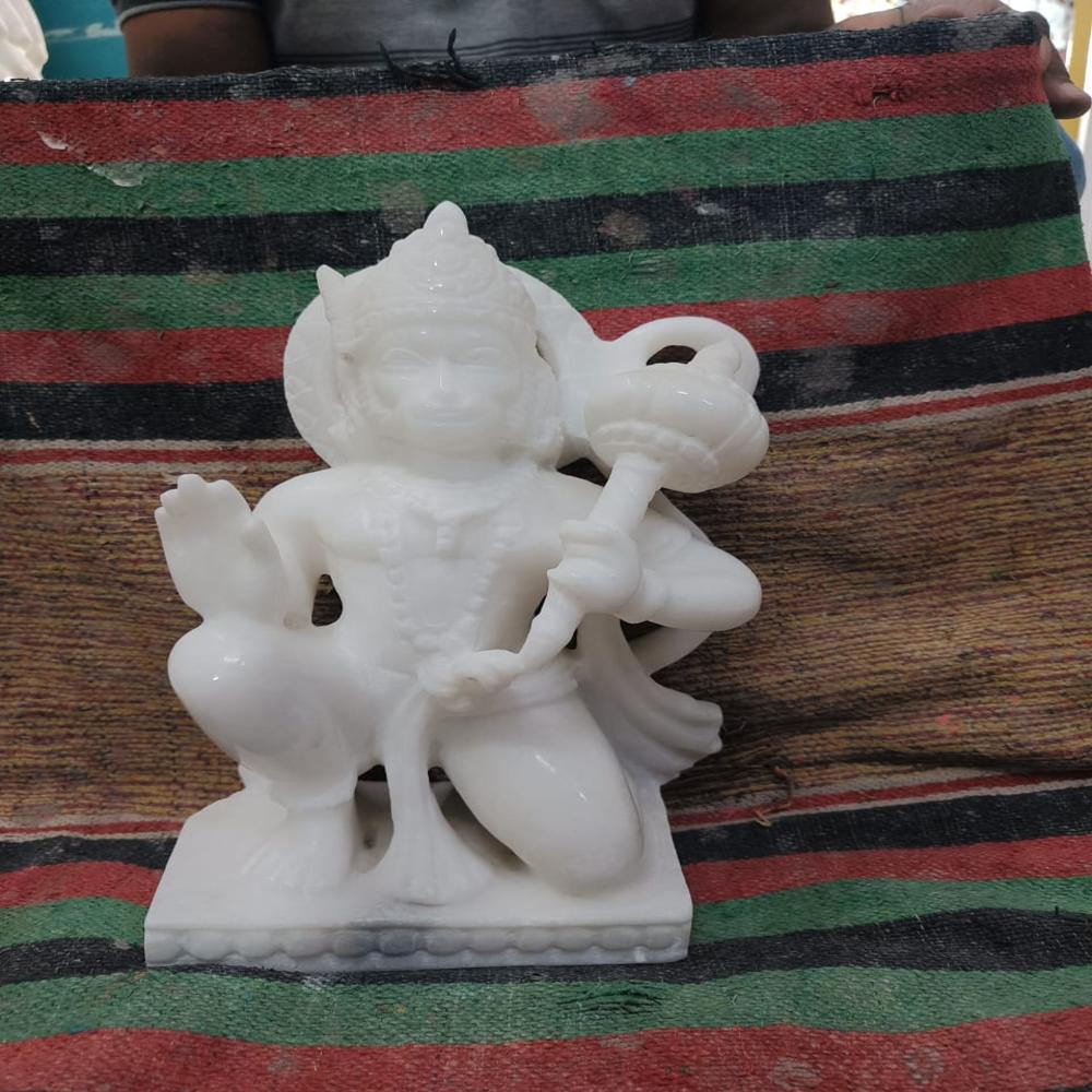 Marble Hanuman Statue - Color: White
