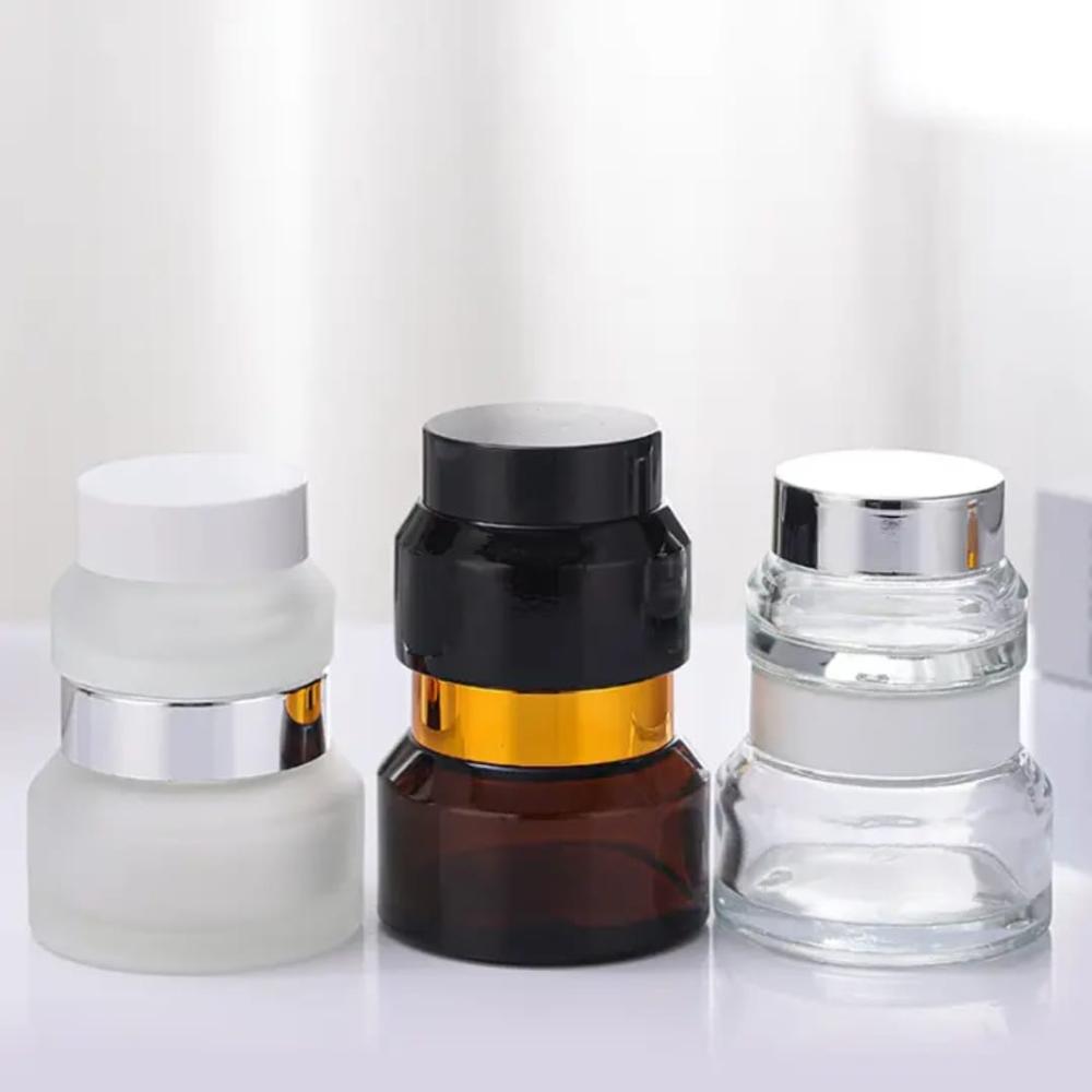 30gm Glass Tapper Cream Jar
