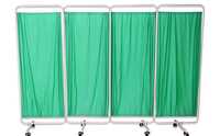 4 Fold Bedside Screen - Color: White