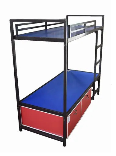Hostel Double Bunk Bed - Color: Black(Base)