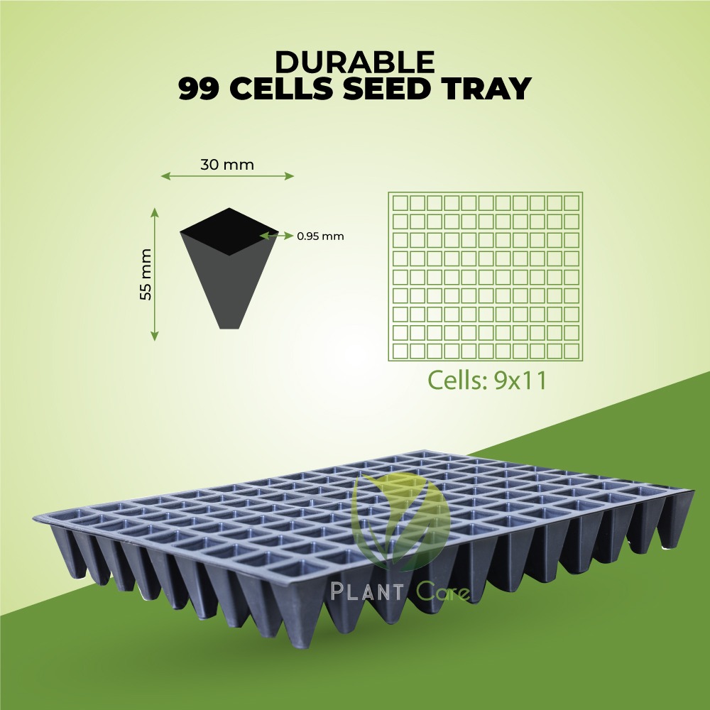 99 Cell Seed Tray - Dimension (L*w*h): 54x24x5 Centimeter (Cm)