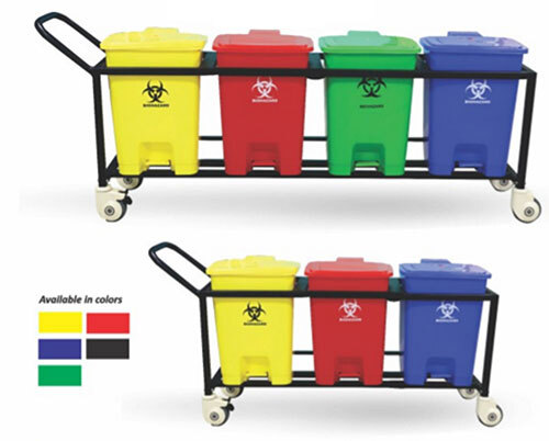 Bio Medical Waste Bin Trolley