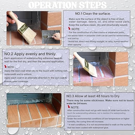 Waterproof Transparent Glue with Brush 500 ml