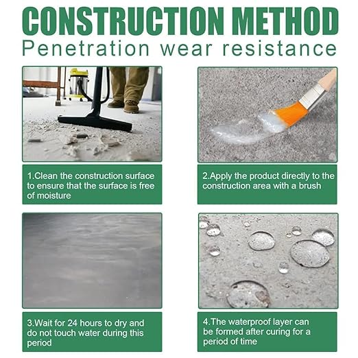 Waterproof Transparent Glue with Brush 1000 ml