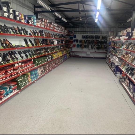 Shoes Display Rack - Steel, 5-layer Design With Glass Shelves & Led Lighting | Multi-pair Storage, Powder-coated Surface For Durability