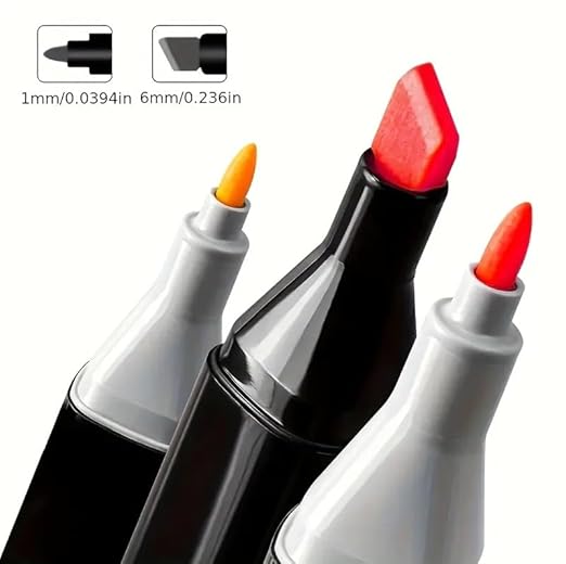 Colorful Art Markers Sketch Pens 24 Colors With Carrying Case