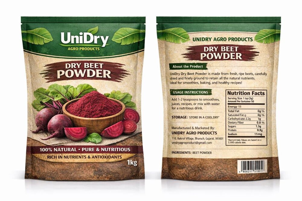 1Kg Dry Beetroot Powder - Shelf Life: 24 Months