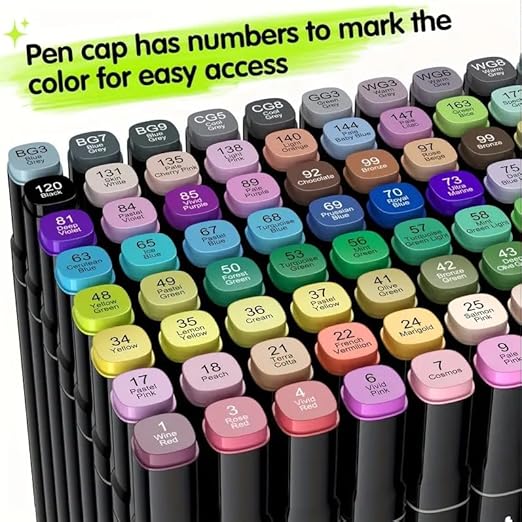  48 Multicolour Waterproof Art Markers