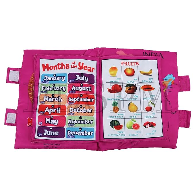 Learning Cushion Pillow Book For Kids