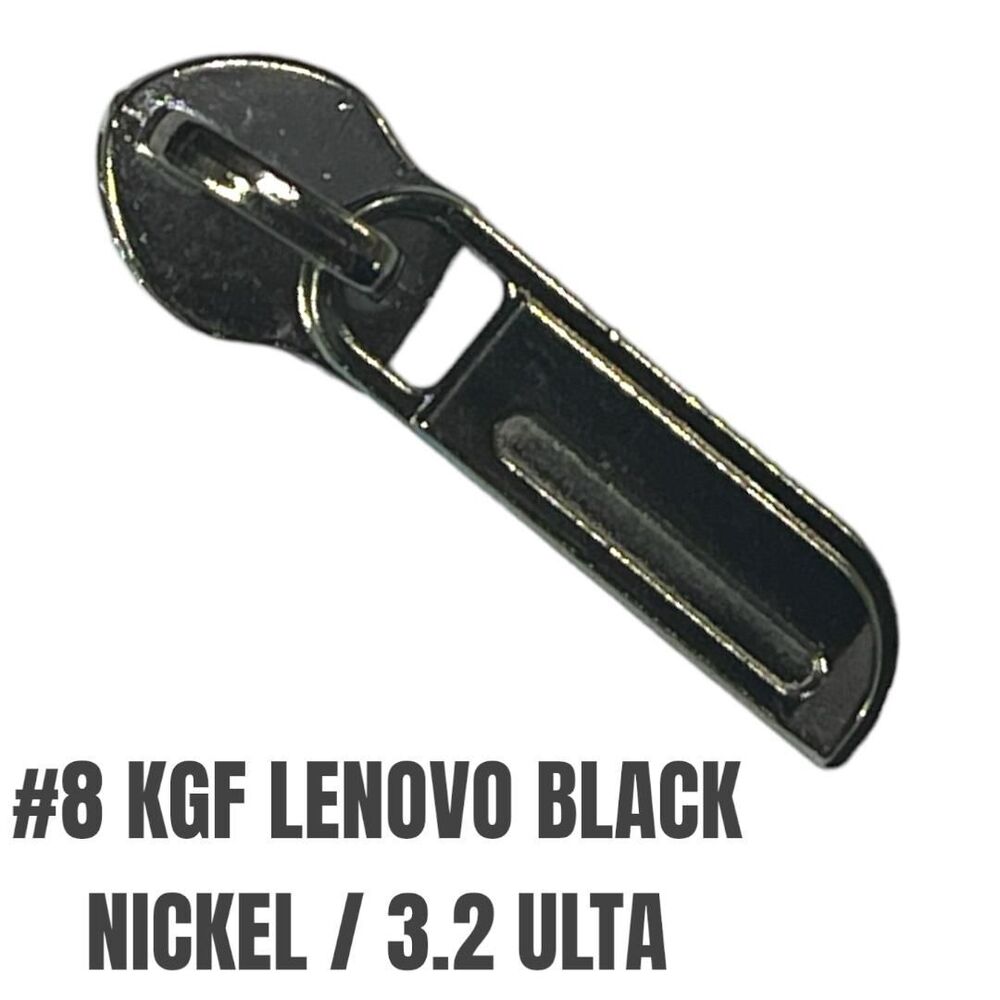 8 KGF Nickel Lenovo Black Zipper Slider