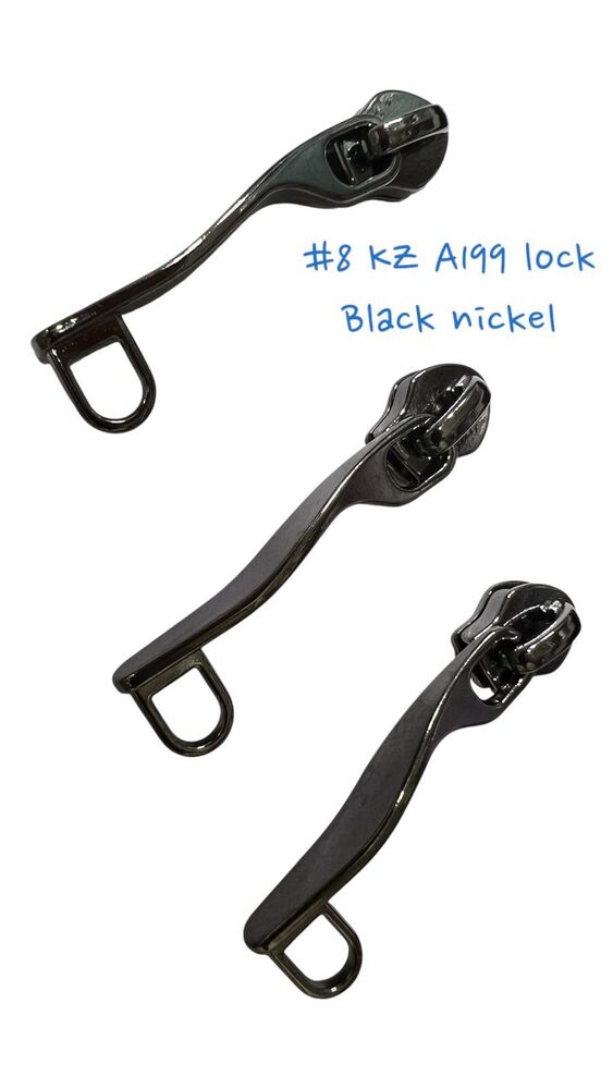 8 KZ A199 Black Nickel Zipper Slider